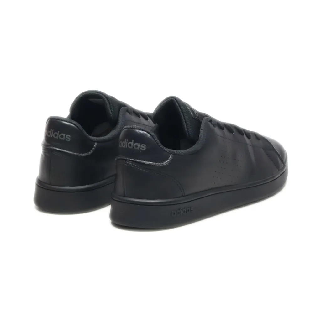 Adidas Advantage C Sneakers Leather Black Colour For Kids