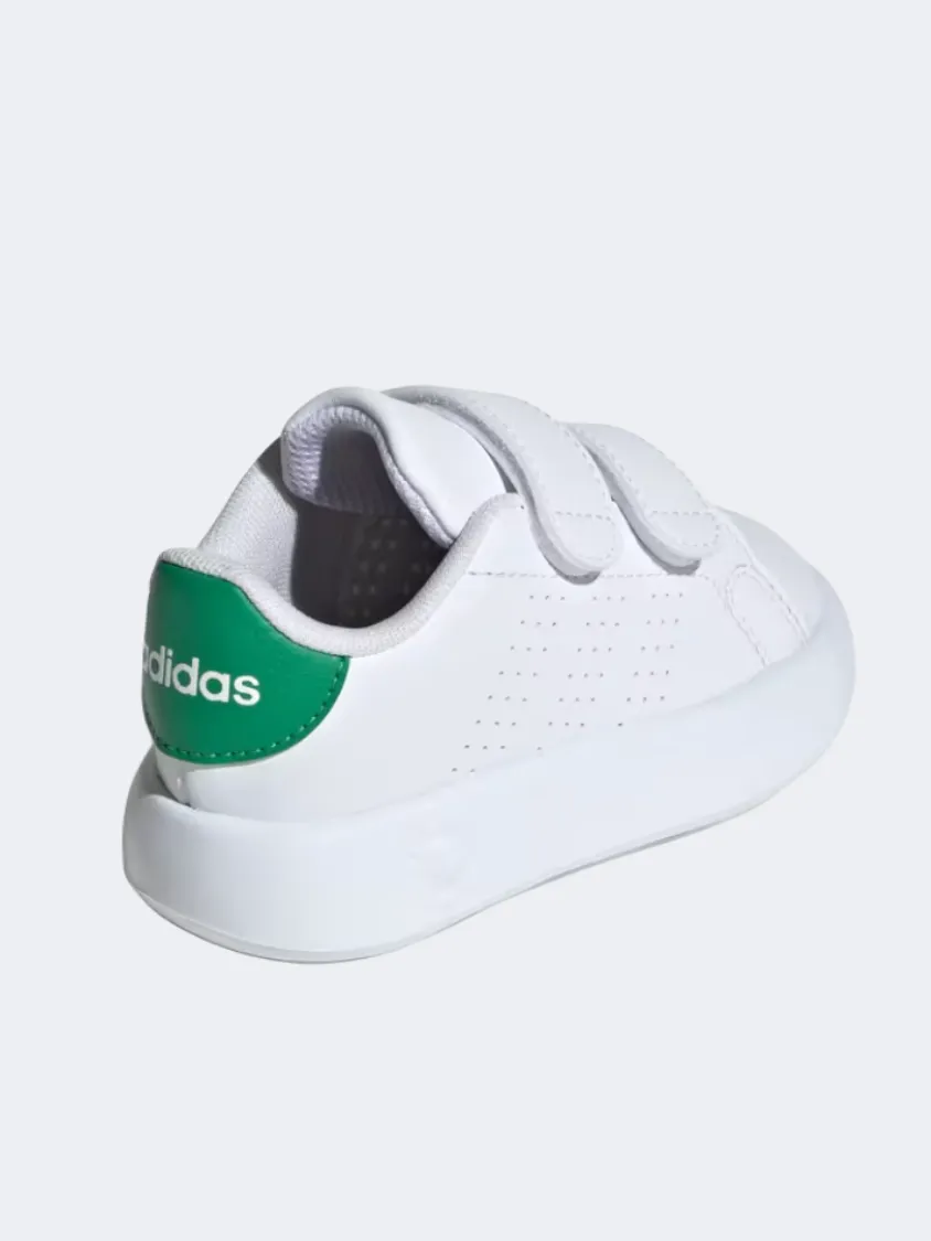 Adidas Advantage Infant-Unisex Sportswear Shoes White/Green