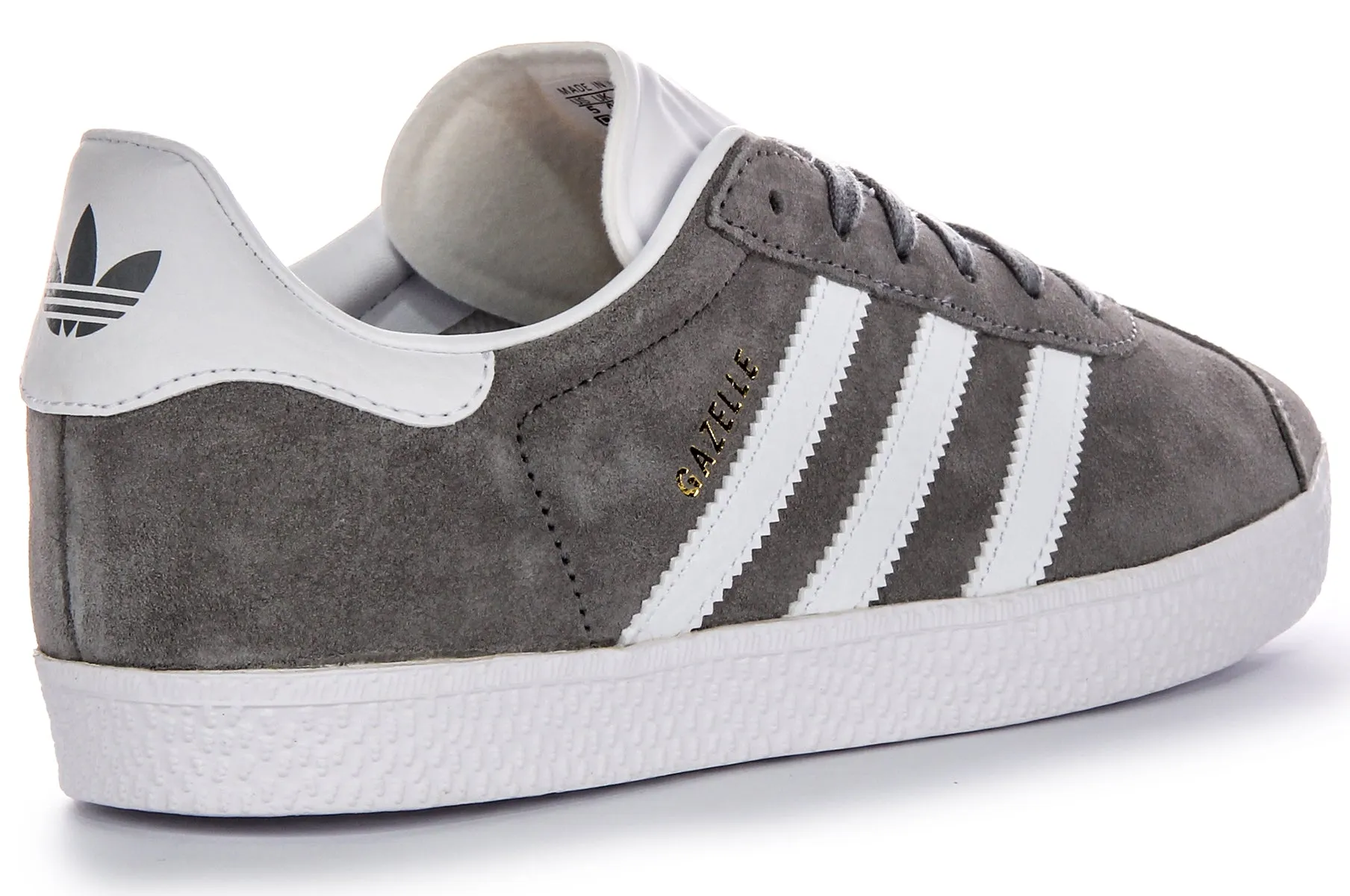 Adidas Gazelle In Grey White For Youth