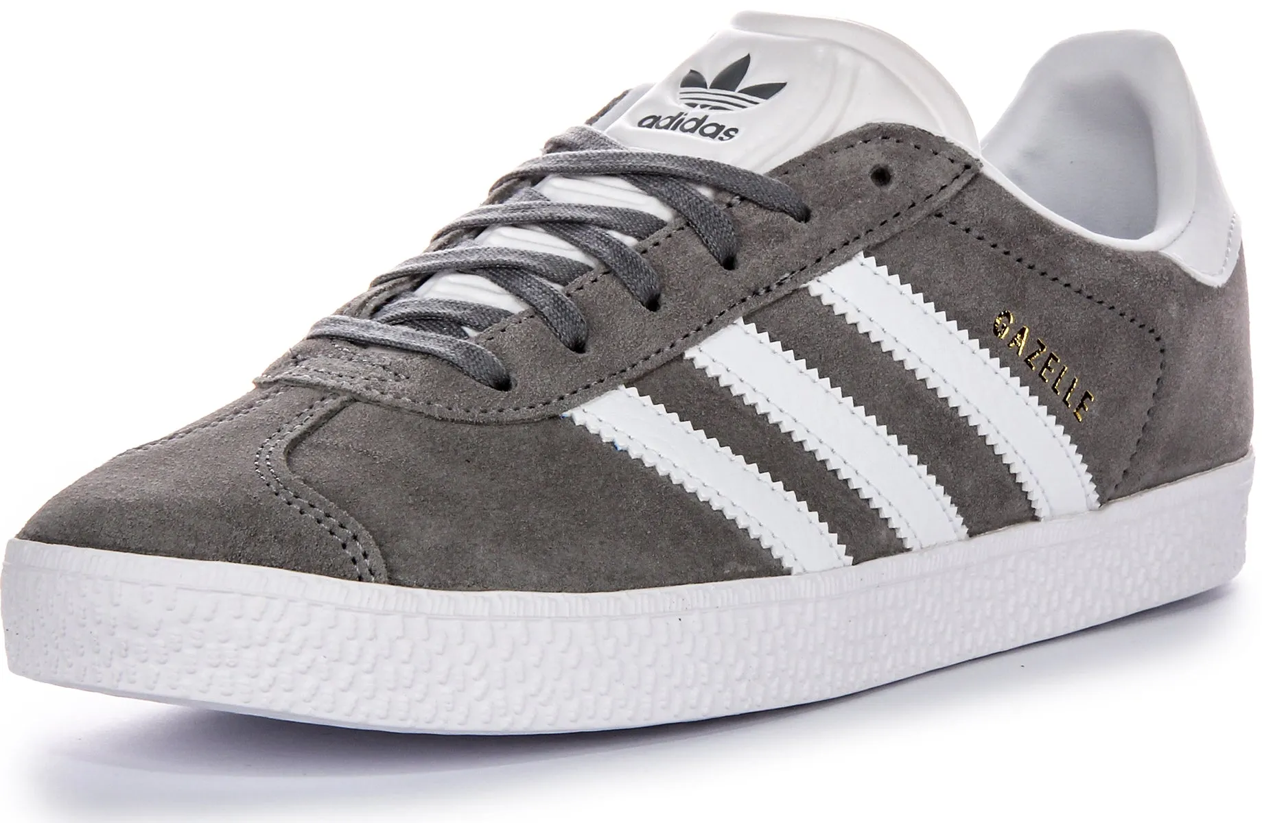 Adidas Gazelle In Grey White For Youth