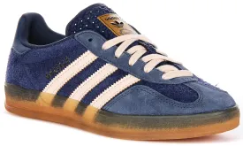 Adidas Gazelle Indoor In Blue Pink