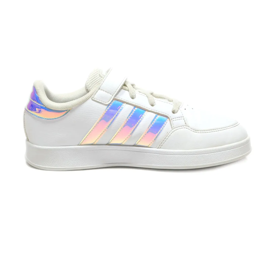 Adidas Grand Court 2.0 Sneakers Leather White Colour For Kids