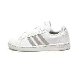 Adidas Grand Court Low-Top Sneakers Pu Leather White Colour For Women