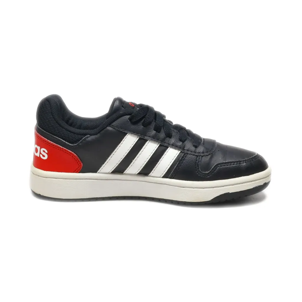 Adidas Neo Originals Hoops 2.0 Sneakers Leather Black Colour For Kids