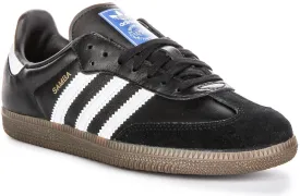 Adidas Samba OG J In Black White For Youth