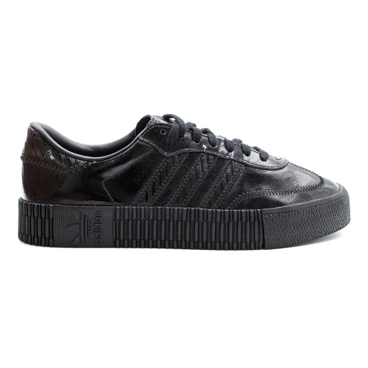 Adidas Sambarose Low-Top Sneakers Leather Black Colour For Women