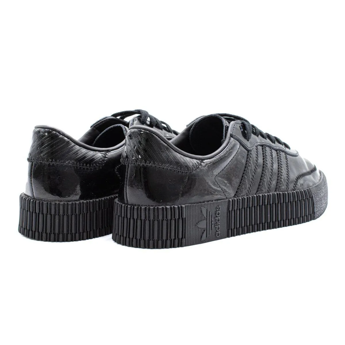 Adidas Sambarose Low-Top Sneakers Leather Black Colour For Women