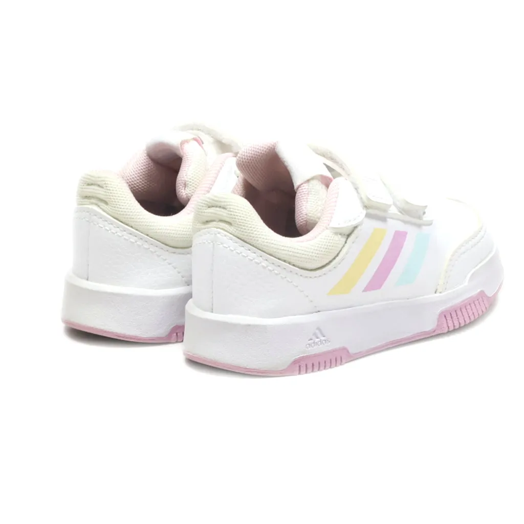 Adidas Tensaur Hook And Loop Sneakers Leather White Colour For Kids