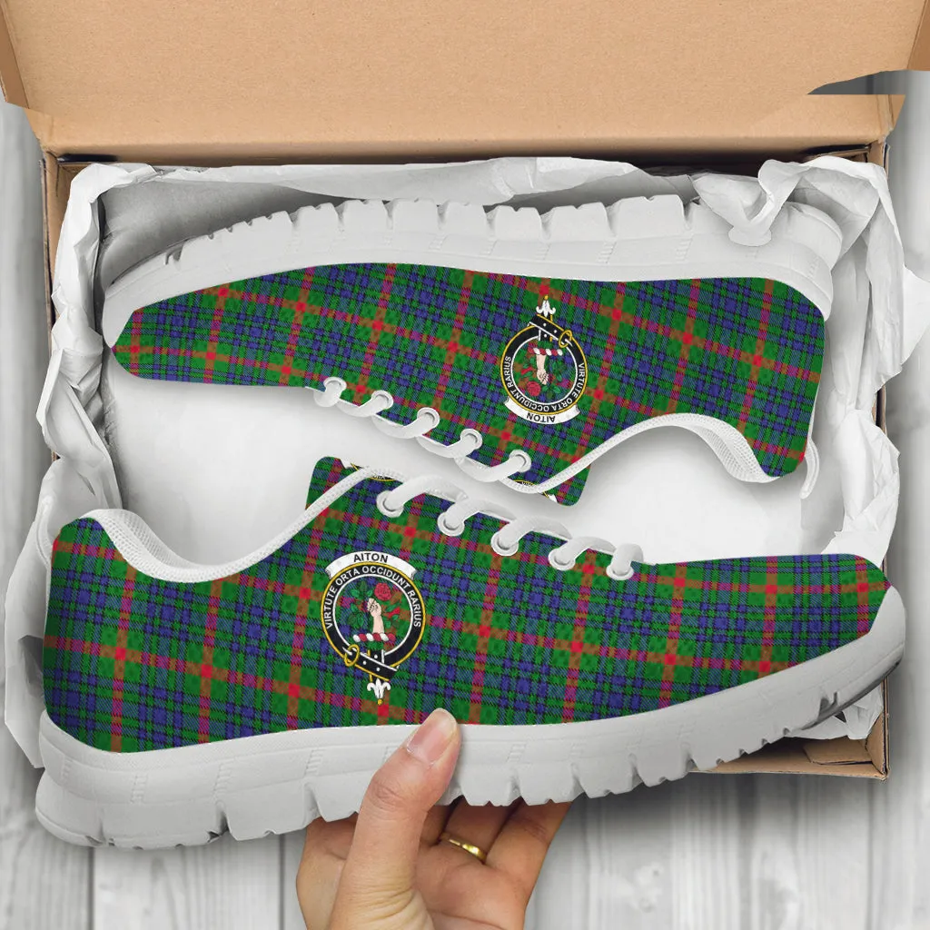 Aiton Tartan Sneakers with Family Crest