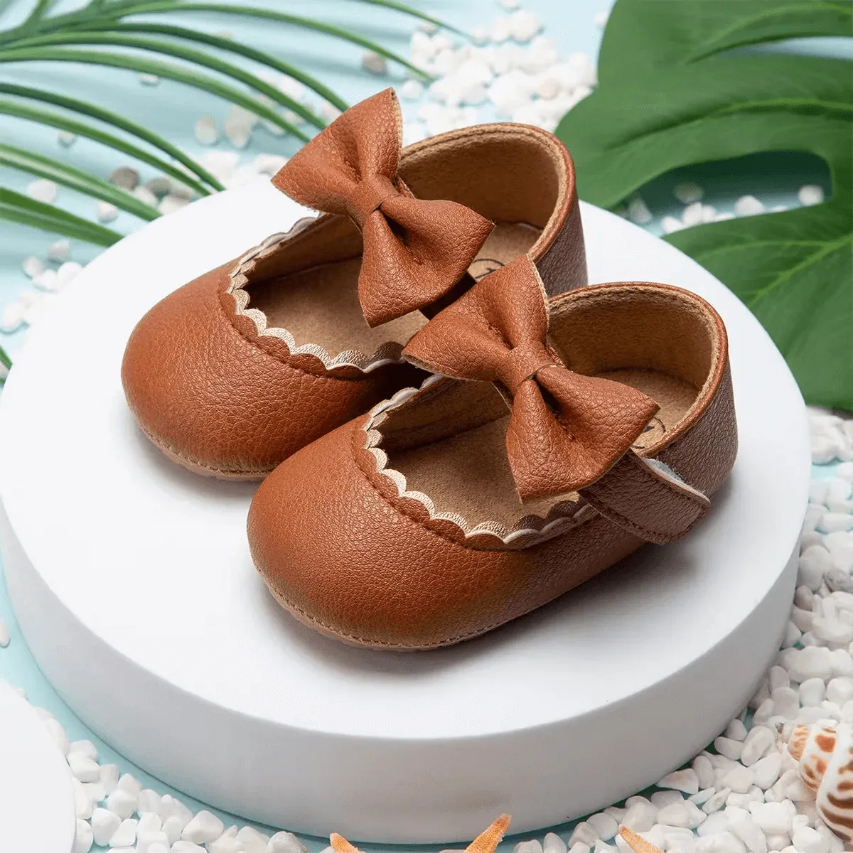 Amayra Soft Sole Shoes - Tan