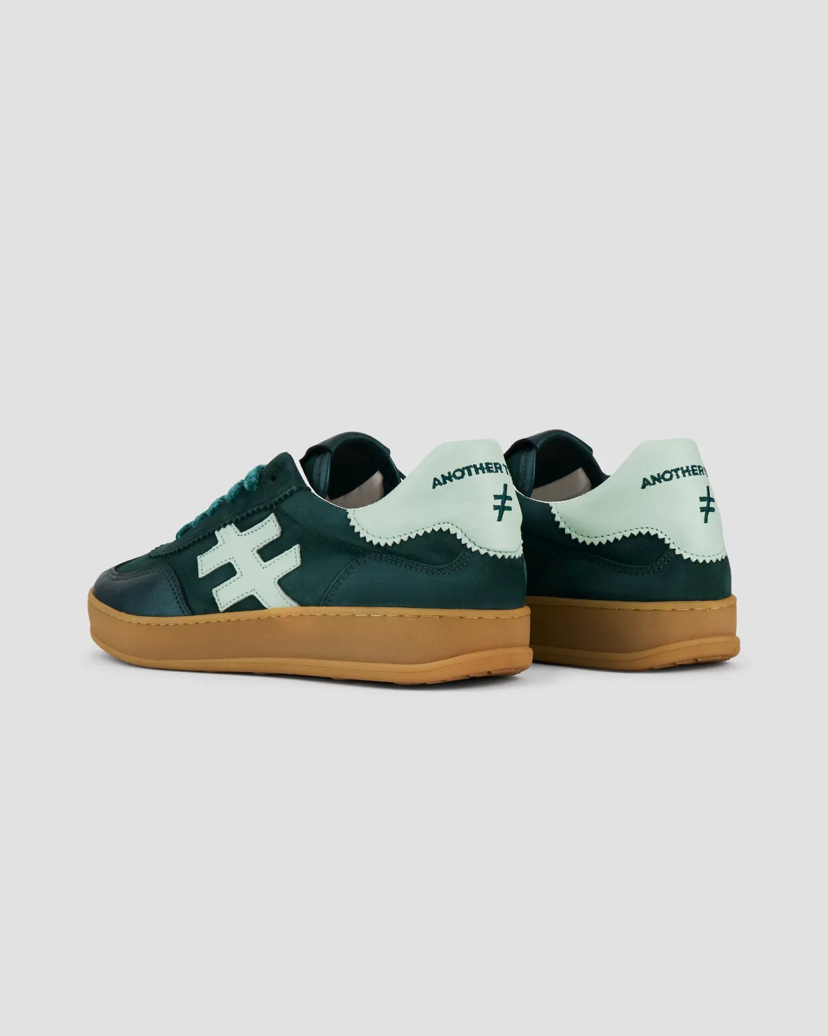 Another Trend Iconic Suede Trainers Multi Green