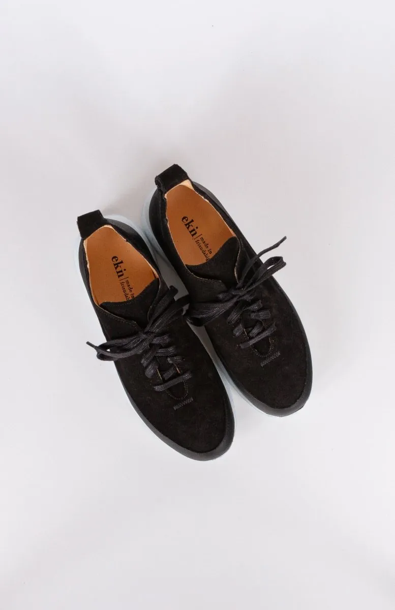 Ash Sneaker | Black Leather   Suede