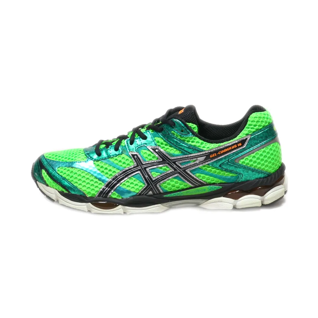 Asics Gel- Cumulus 16 Sport Shoes Leather Green Colour For Men