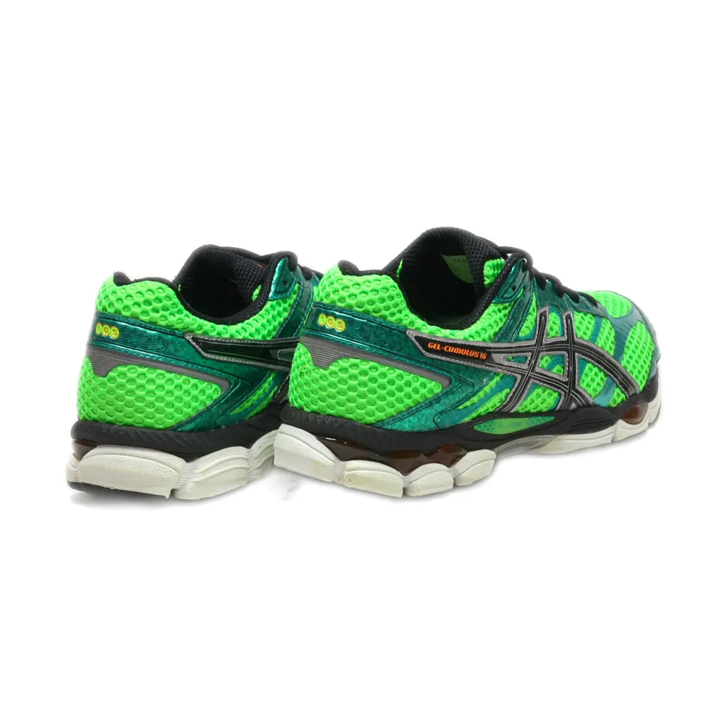 Asics Gel- Cumulus 16 Sport Shoes Leather Green Colour For Men