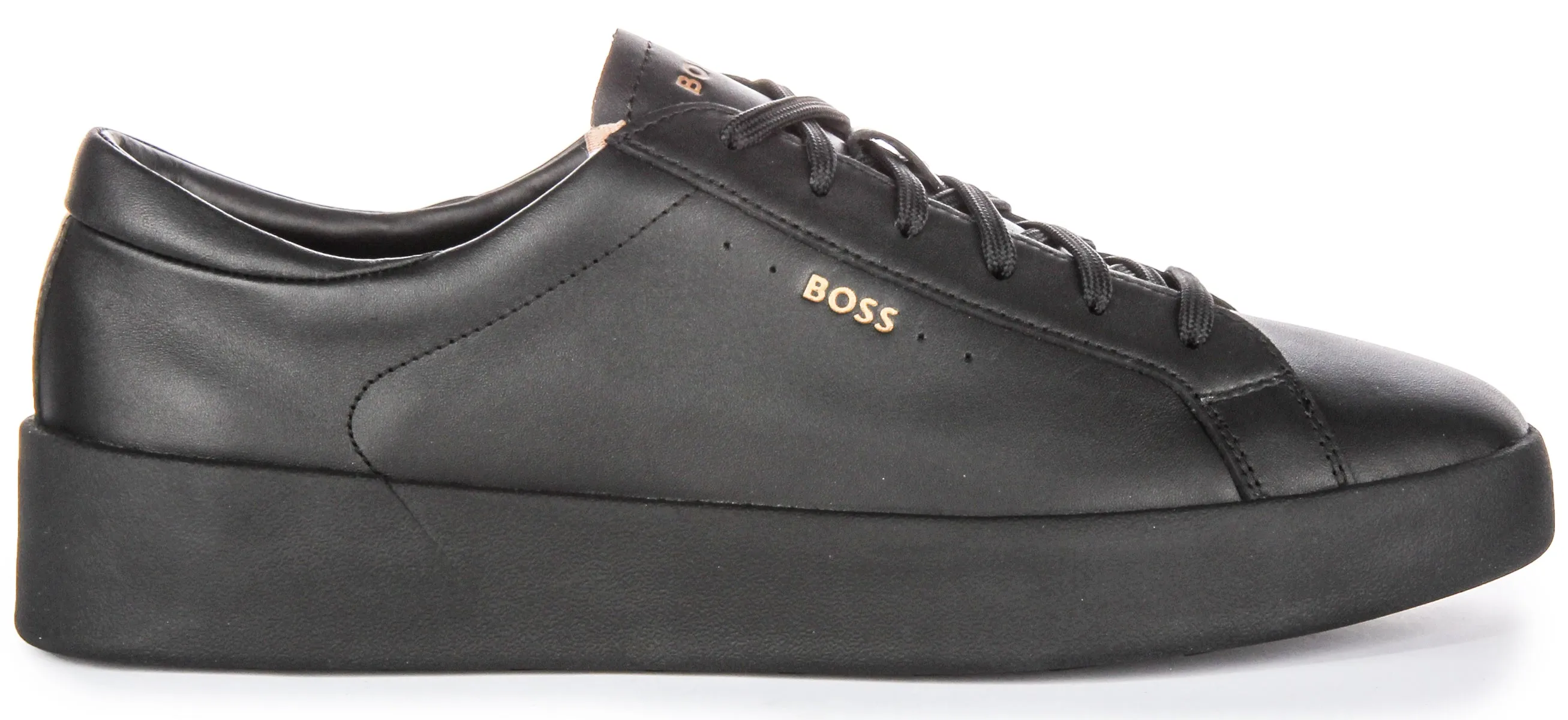 Boss Belwar Tennis Leather In Black For Men