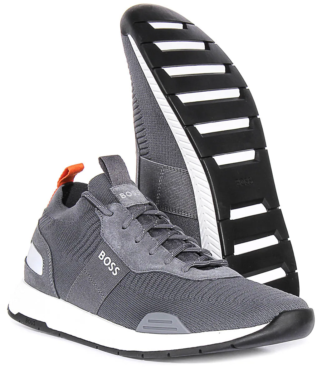 Boss Titanium Runner In Dark Grey For Men