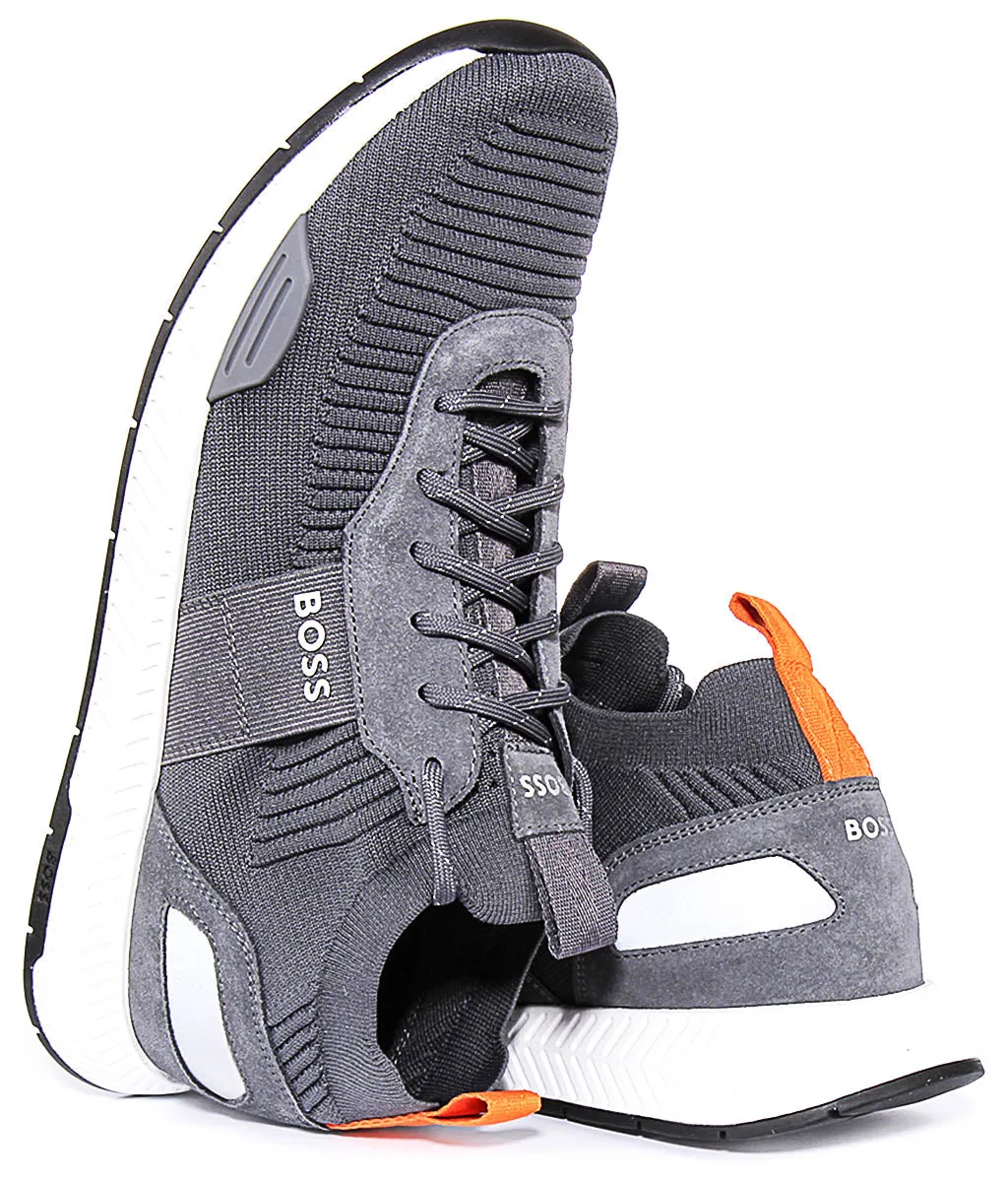 Boss Titanium Runner In Dark Grey For Men