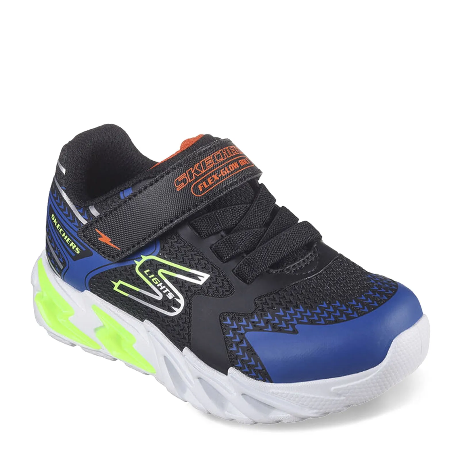 Boy's Skechers, S Lights: Flex-Glow Bolt Sneaker - Toddler