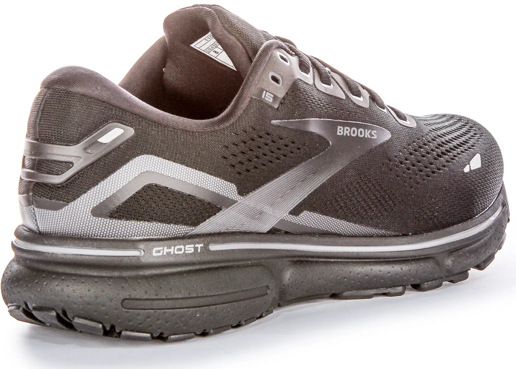 Brooks Ghost 15 In Black Black For Men | Wide Fit