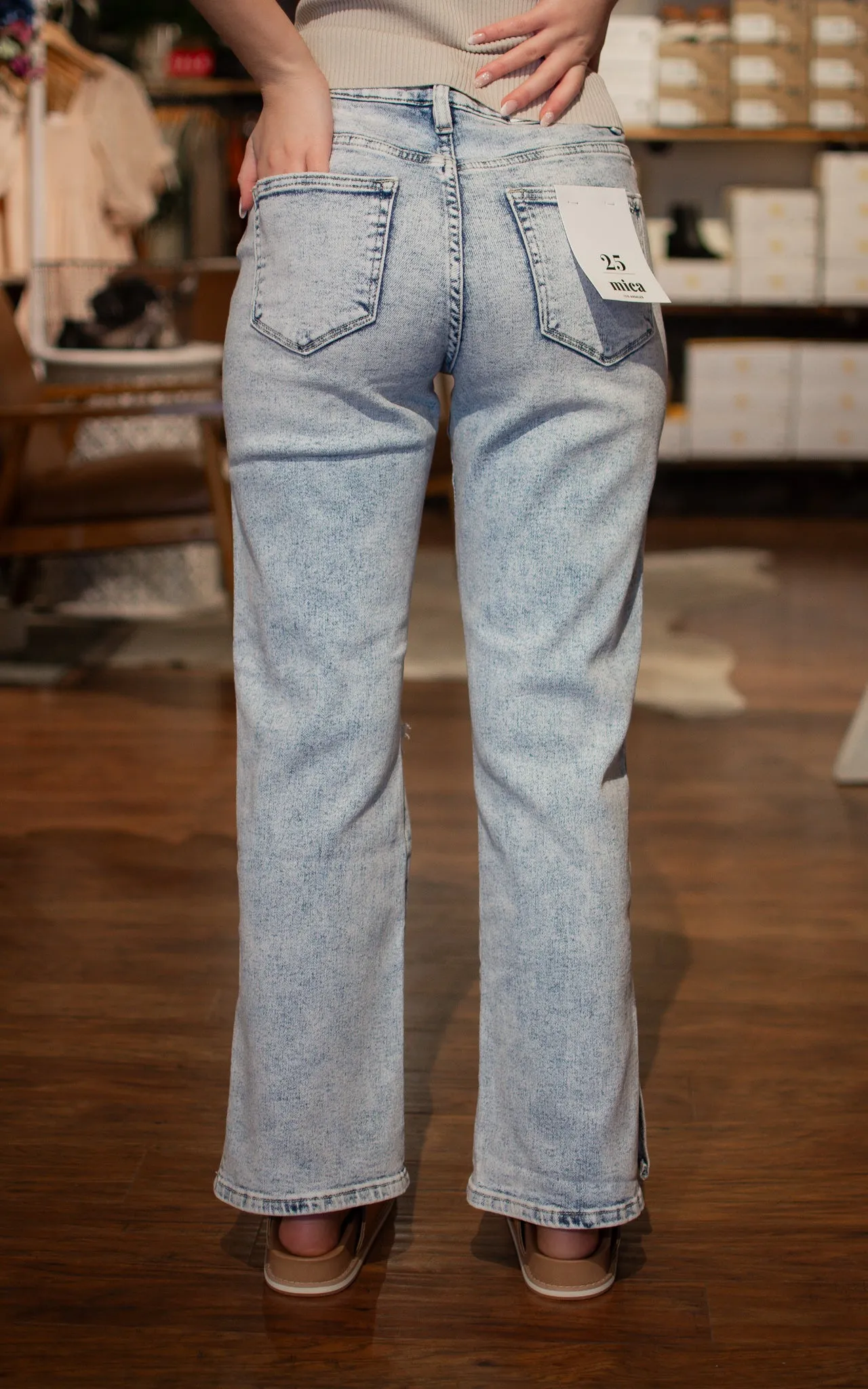 Carolina Blue High Rise Mica Jeans