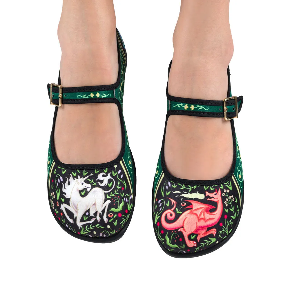 Chocolaticas® Medieval Bestiary Women's Mary Jane Flat