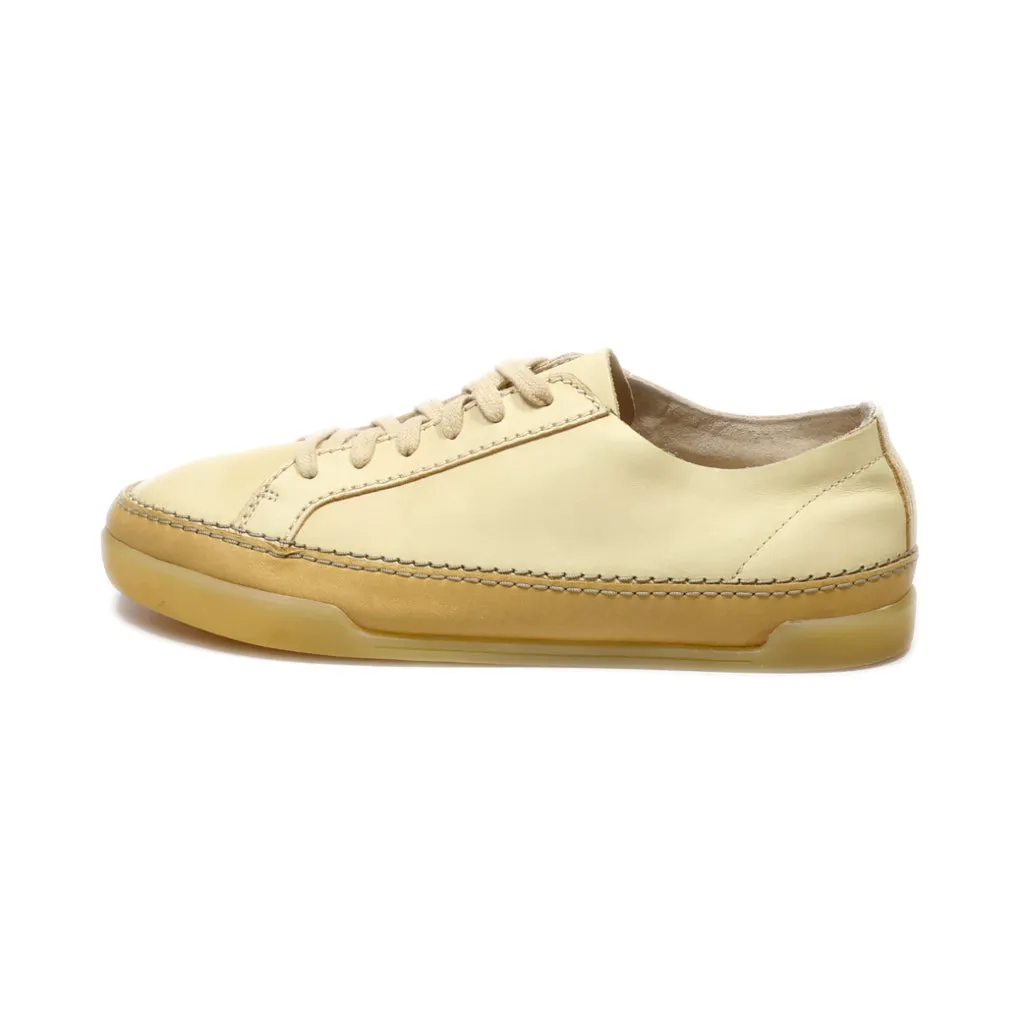 Clarks Cushion Plus Low-Top Sneakers Leather Beige Colour For Women