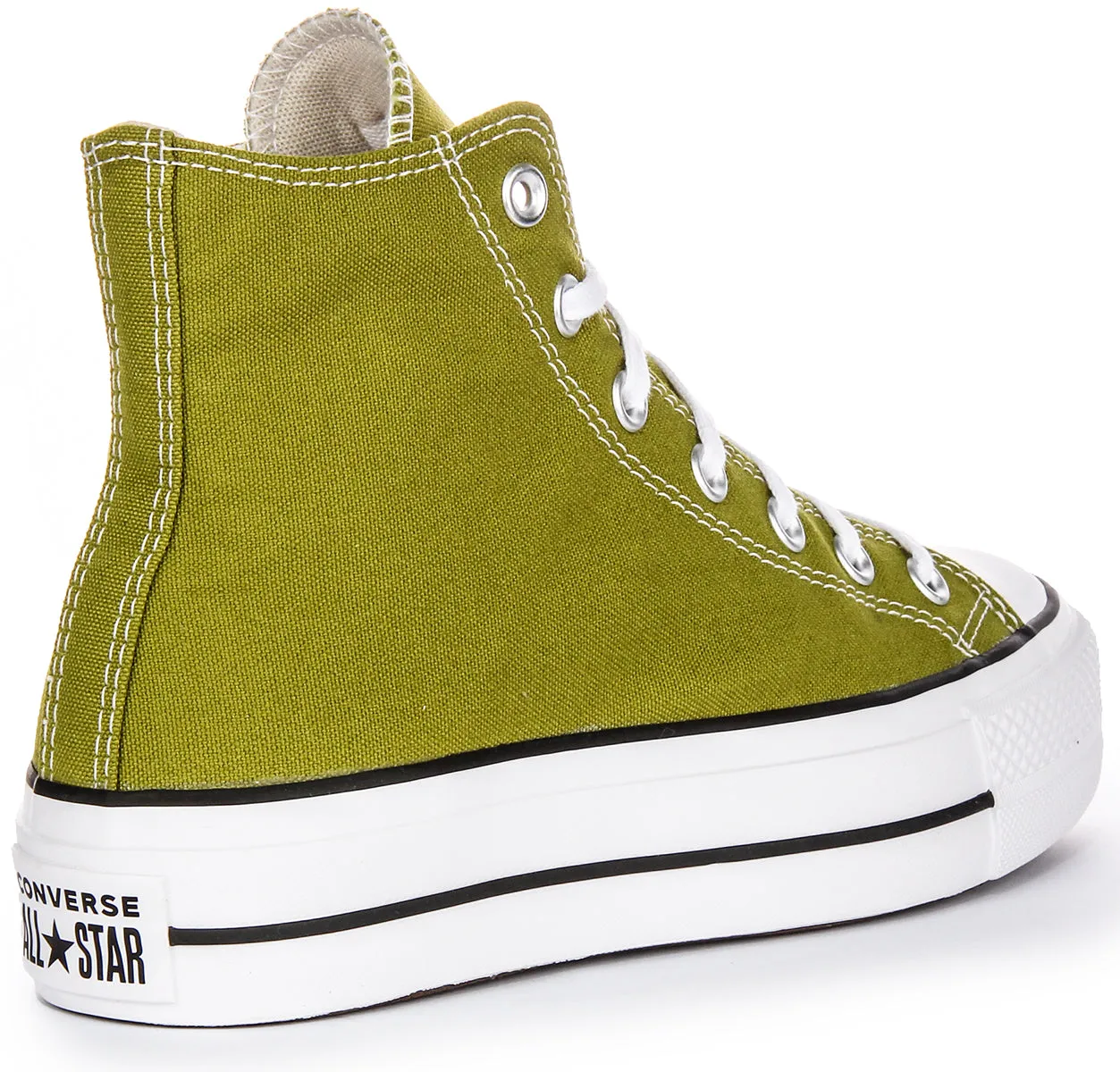 Converse All Star Lift Hi A08286C In Olive Green