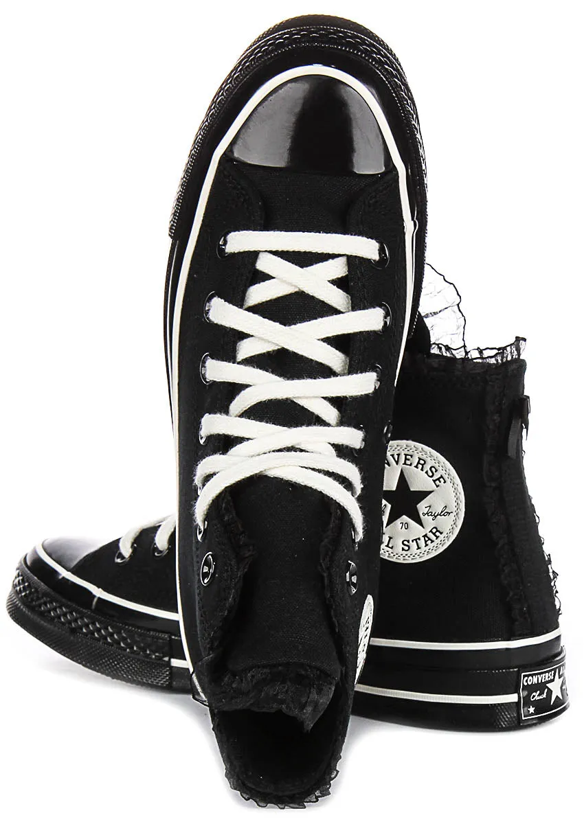 Converse Chuck 70s A10026C Ruffles & Bow In Black