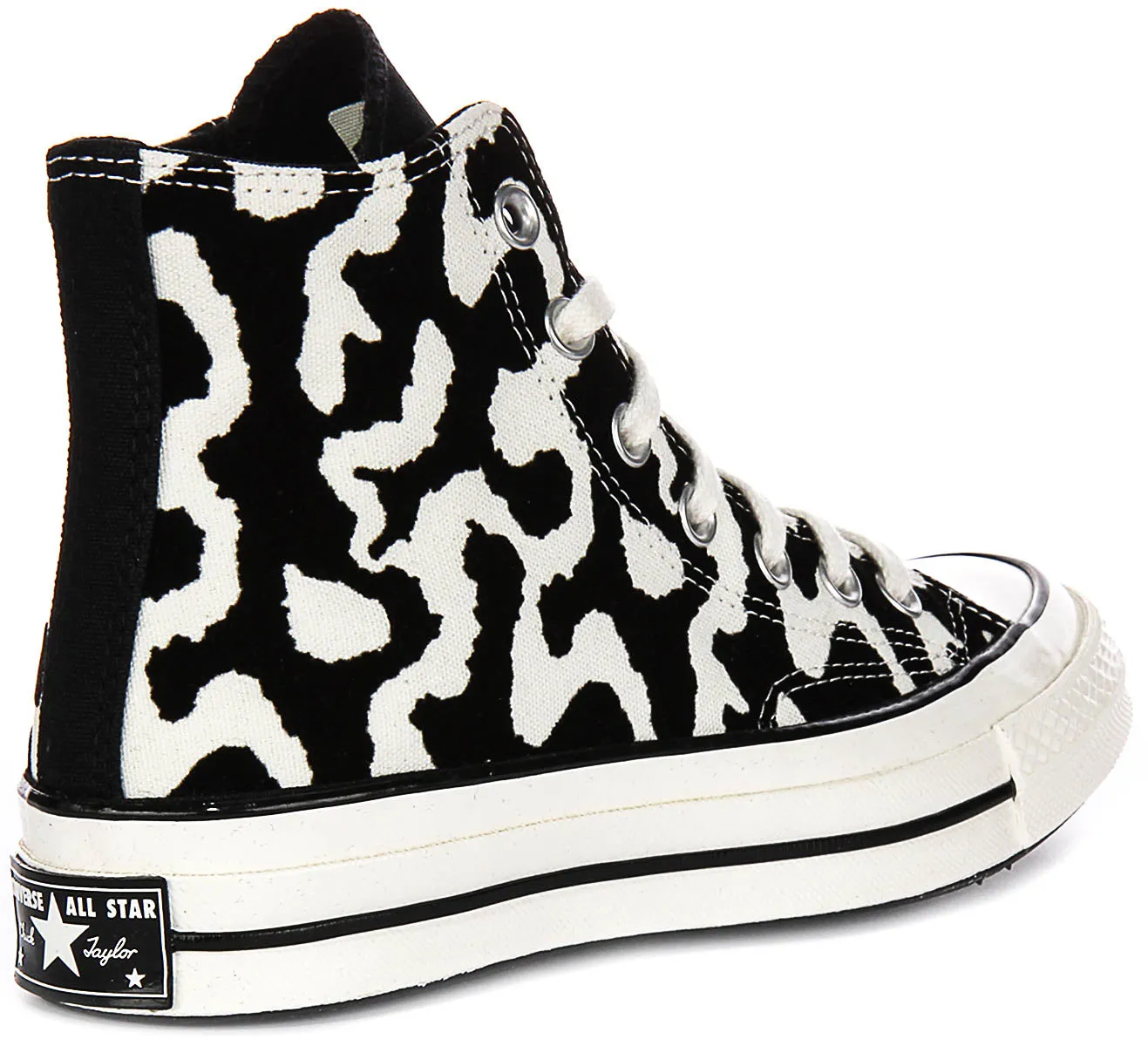 Converse Chuck 70s Hi A12350C In Black White Remix Leopard