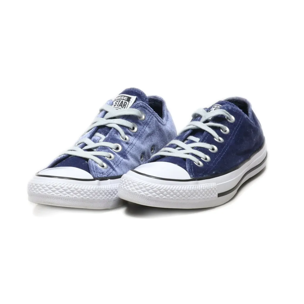 Converse Chuck Taylor All Star Low-Top Sneakers Fabric Blue Colour For Women