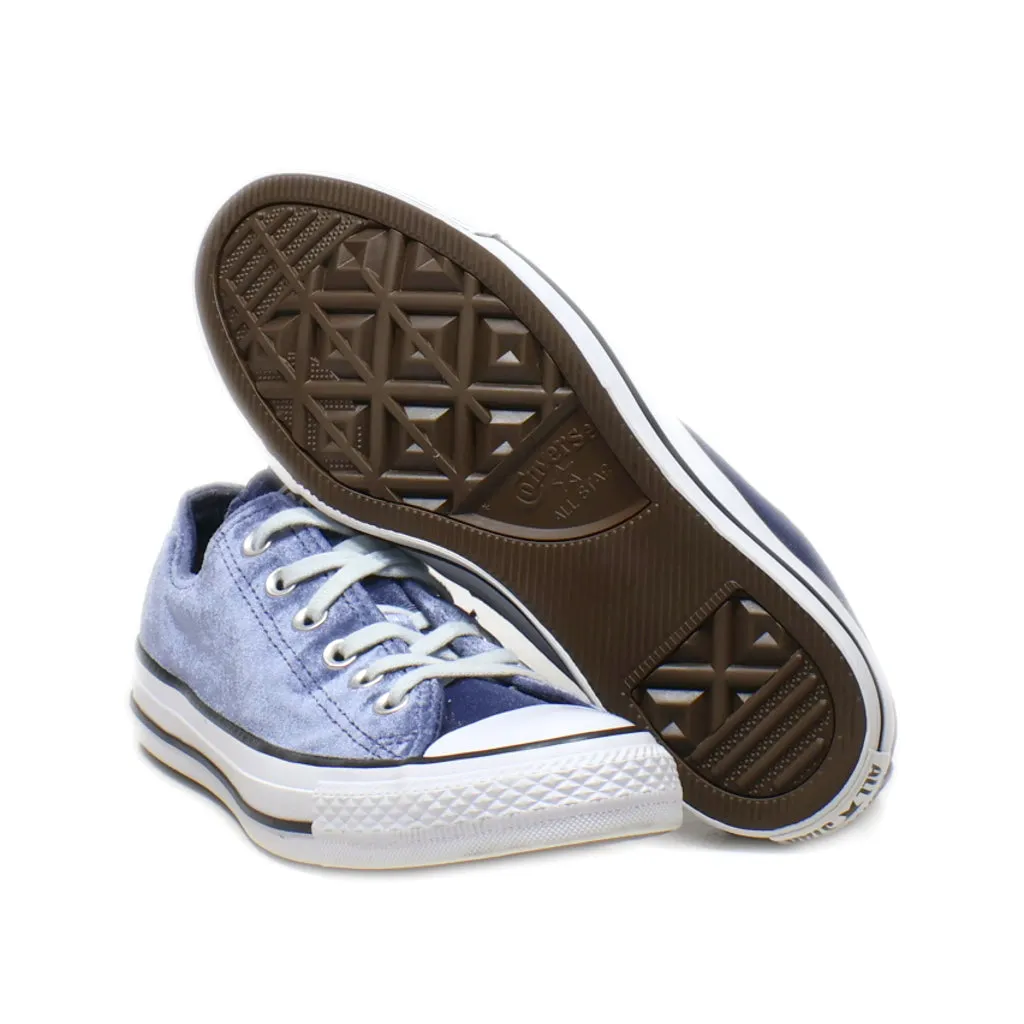 Converse Chuck Taylor All Star Low-Top Sneakers Fabric Blue Colour For Women