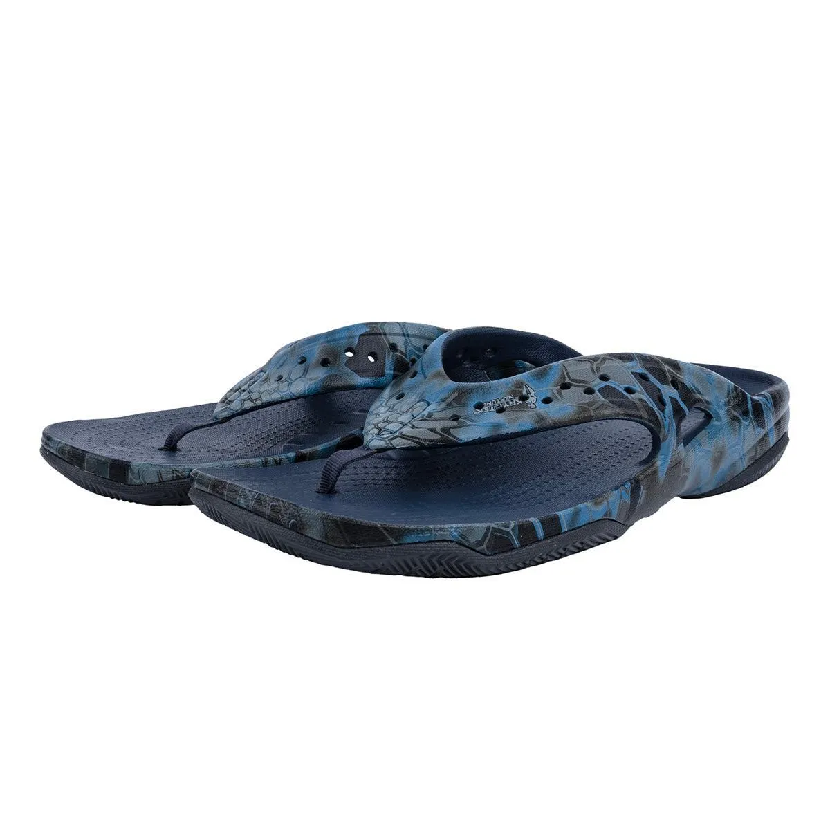 Crocs Kryptek Neptune Flipflops Casual Sandals Rubber Blue Colour For Men