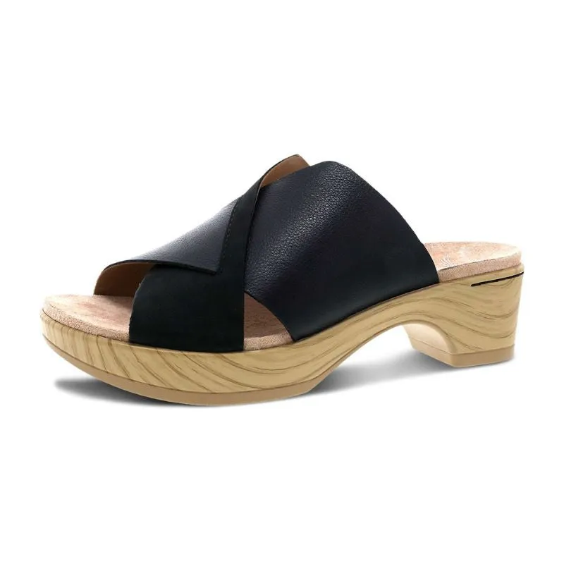 Dansko Miri Multi Black Women's Slides