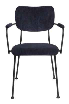 Dark Blue Upholstered Dining Chairs (2) | Zuiver Benson