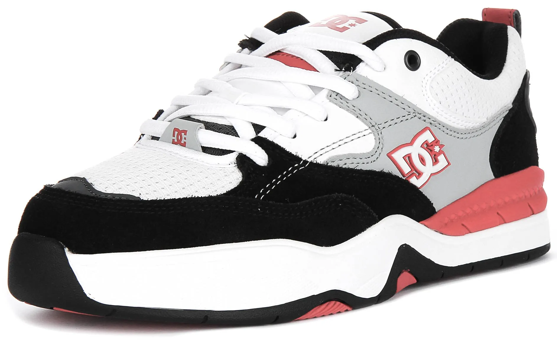 Dc Shoes Ascend In Wht Blk Red For Men