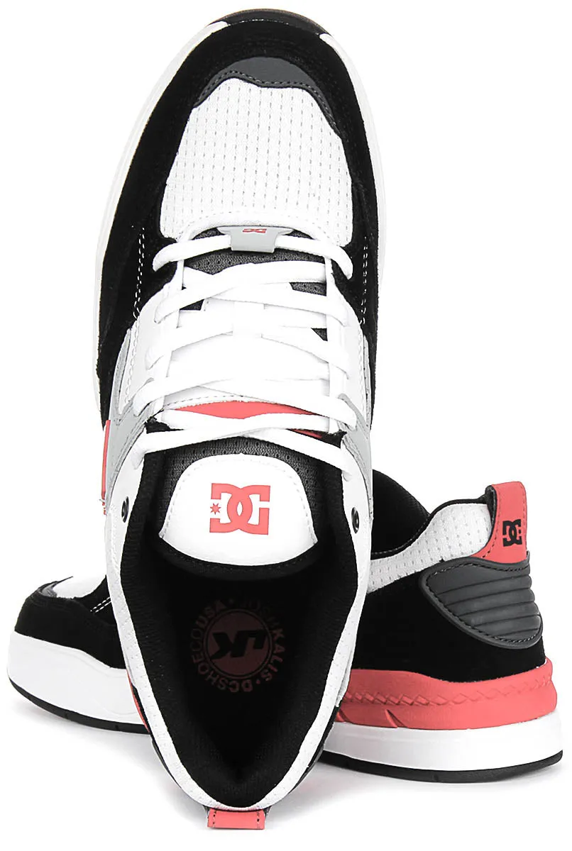 Dc Shoes Ascend In Wht Blk Red For Men