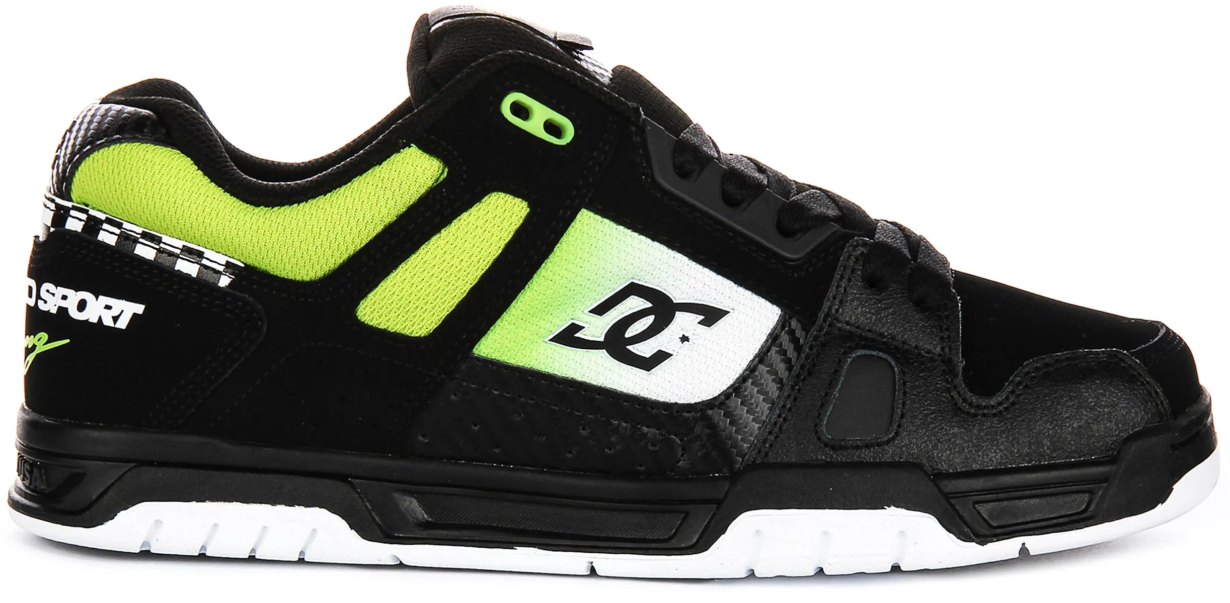 Dc Shoes Stag SE In Black Green For Men