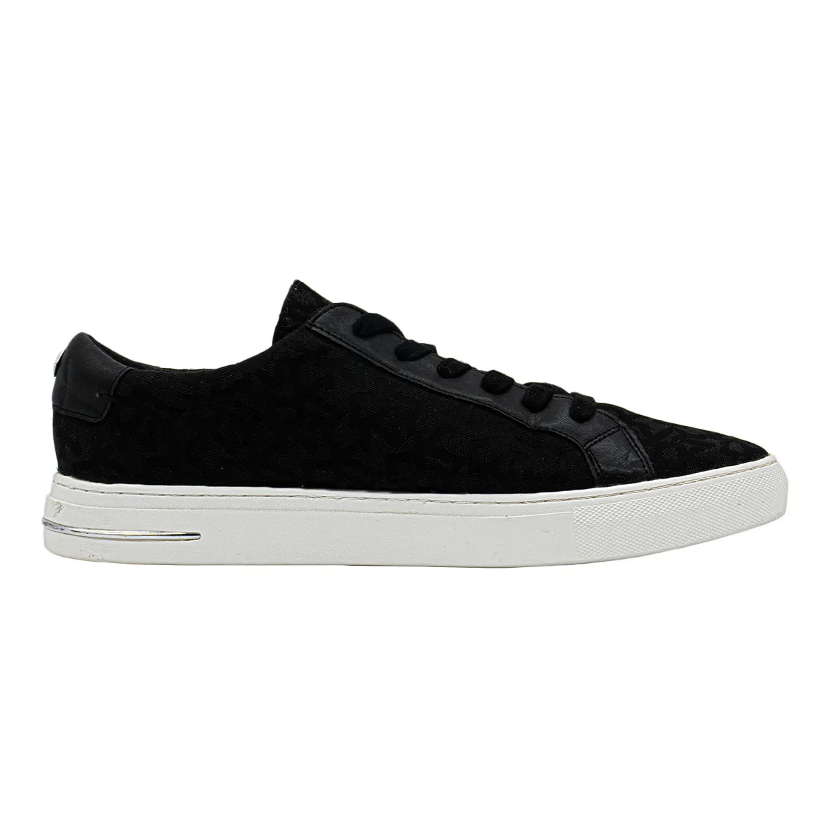 Dkny Dkyn Signature Logo Low-Top Sneakers Fabric Black Colour For Women