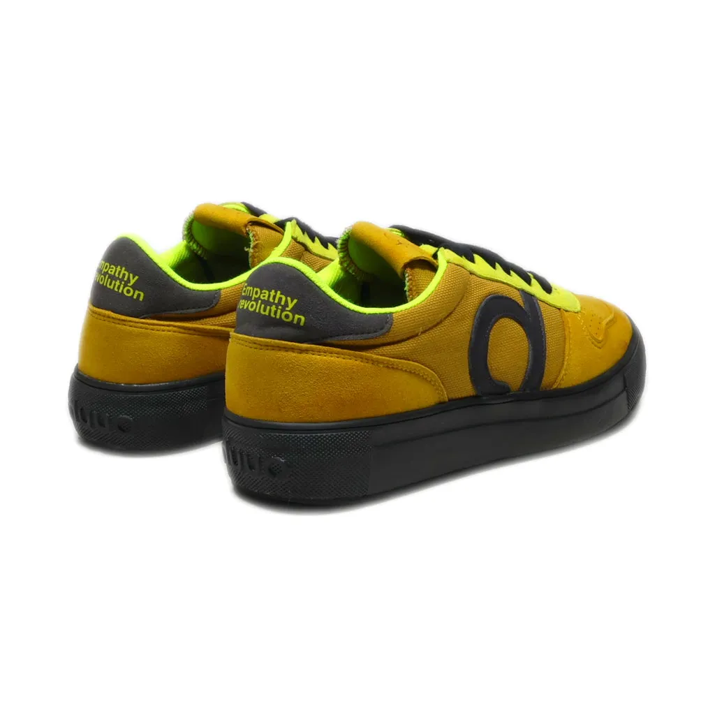 Duuo Empathy Revolution Low-Top Sneakers Suede Yellow Colour For Men