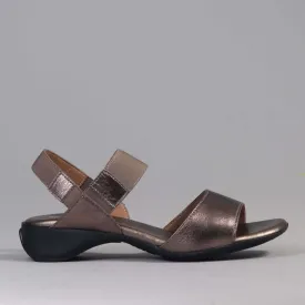 Elasticated Slingback Sandal in Lead - 12550