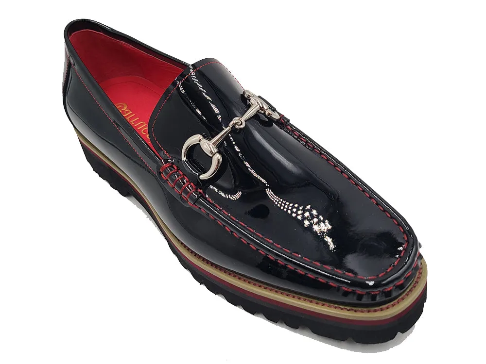 Elegant Patent Leather Horse Bit Loafer