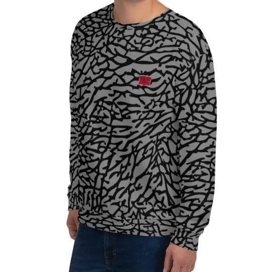 Elephant Print Crewneck