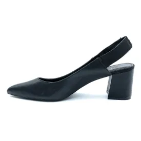 Esprit Block High-Heel Shoes Leather Black Colour For Women