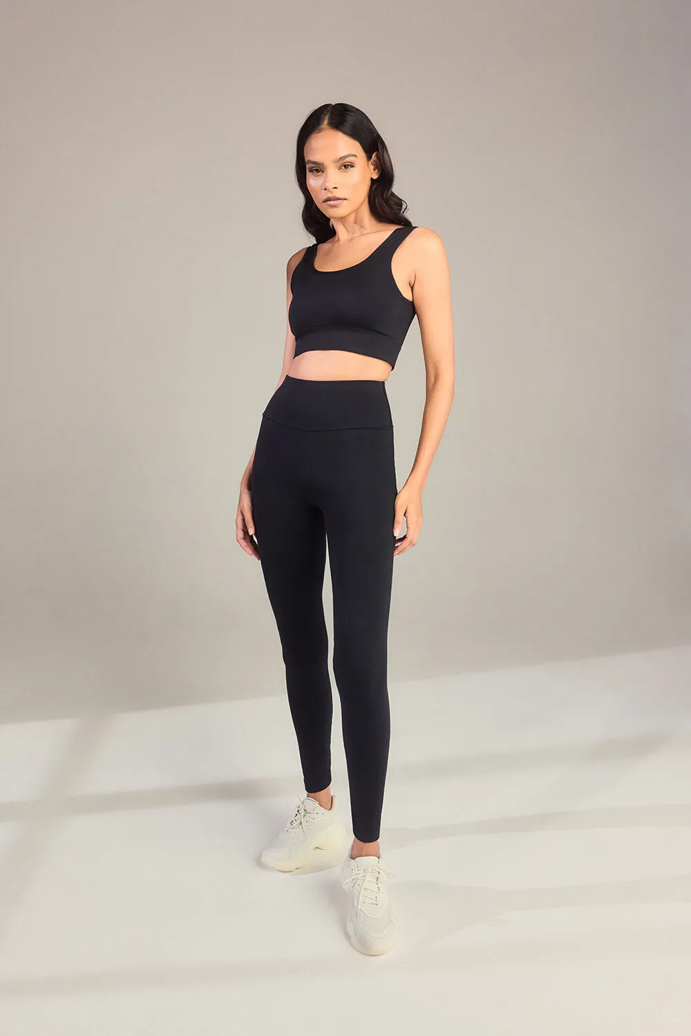 Everyday High Waisted Leggings - Black