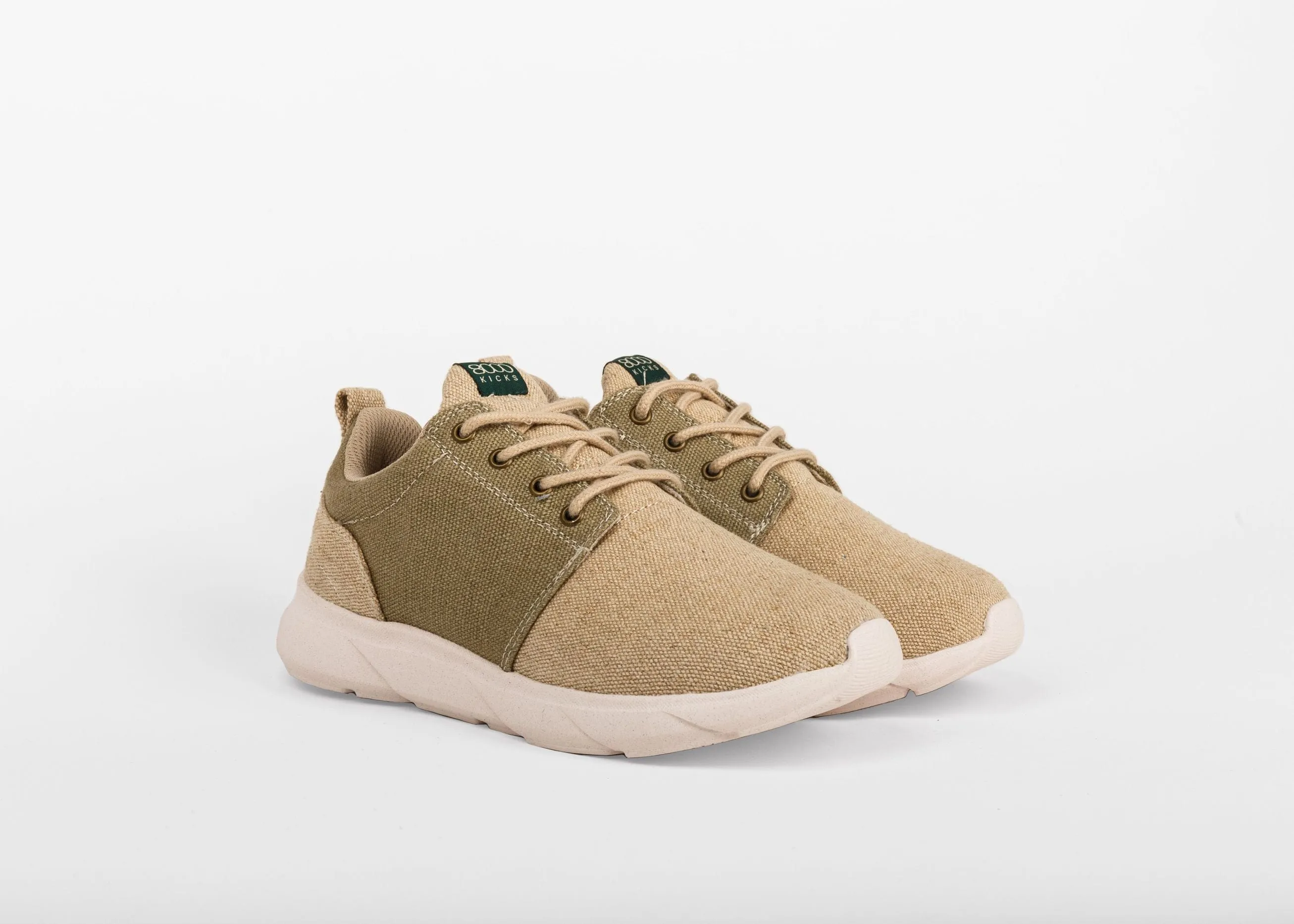 Explorer V2 Women's Vegan Hemp Sneakers | Beige & Green