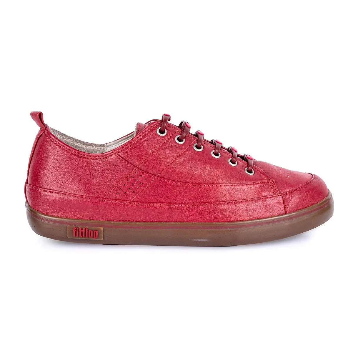 Fitflop Supertone Blaze Low-Top Sneakers Leather Red Colour For Women