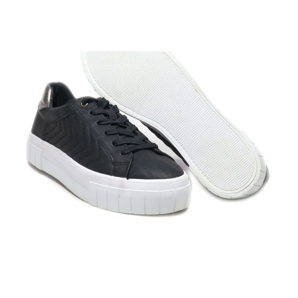 Graceland Low-Top Sneakers Fabric Black Colour For Men