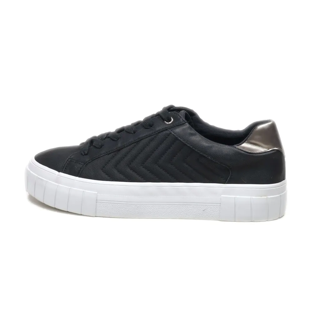 Graceland Low-Top Sneakers Fabric Black Colour For Men