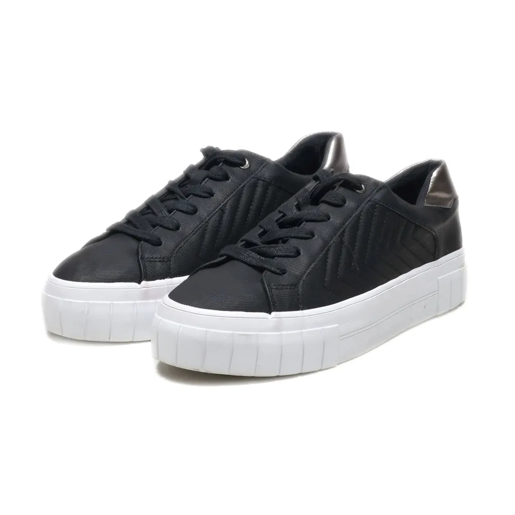 Graceland Low-Top Sneakers Fabric Black Colour For Men