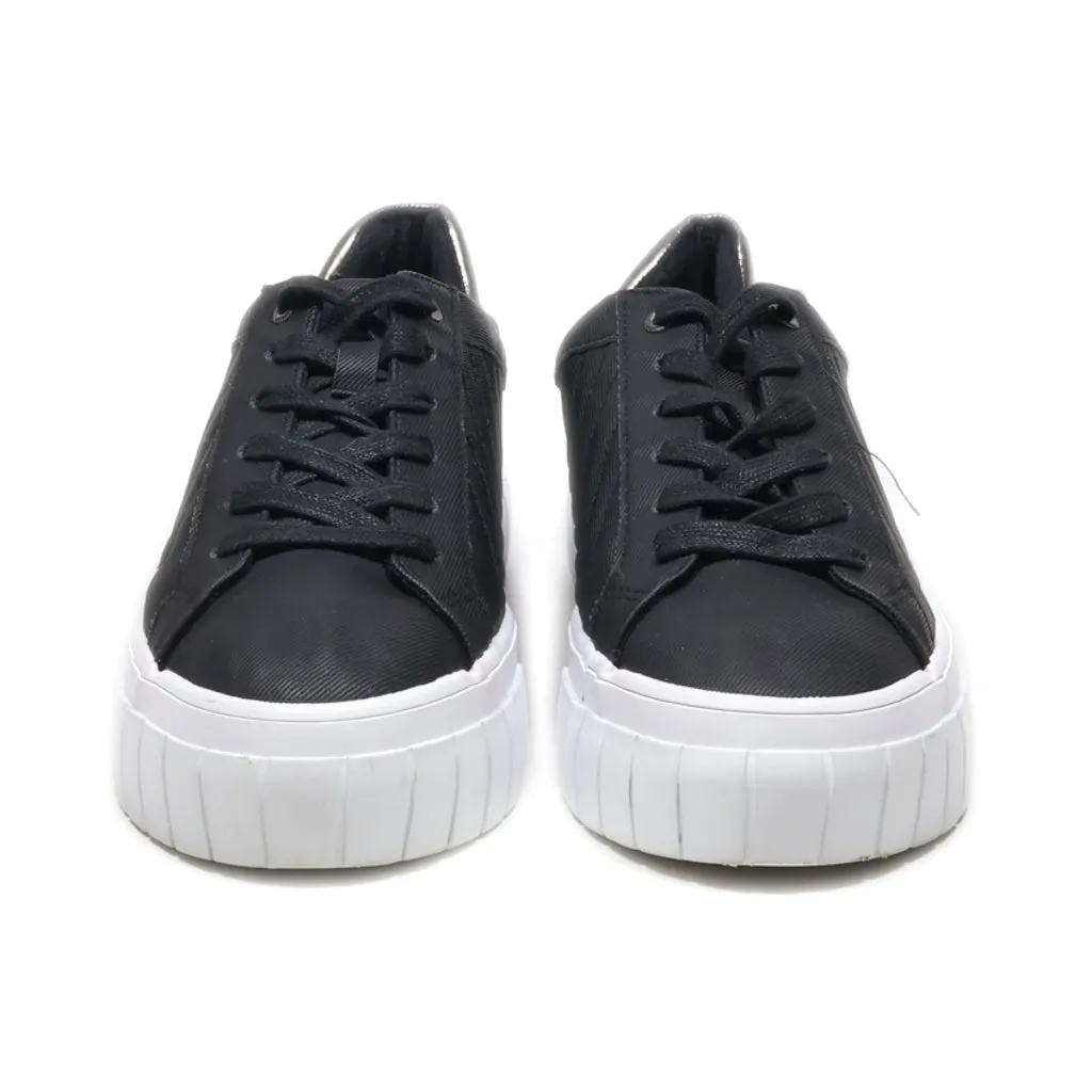 Graceland Low-Top Sneakers Fabric Black Colour For Men